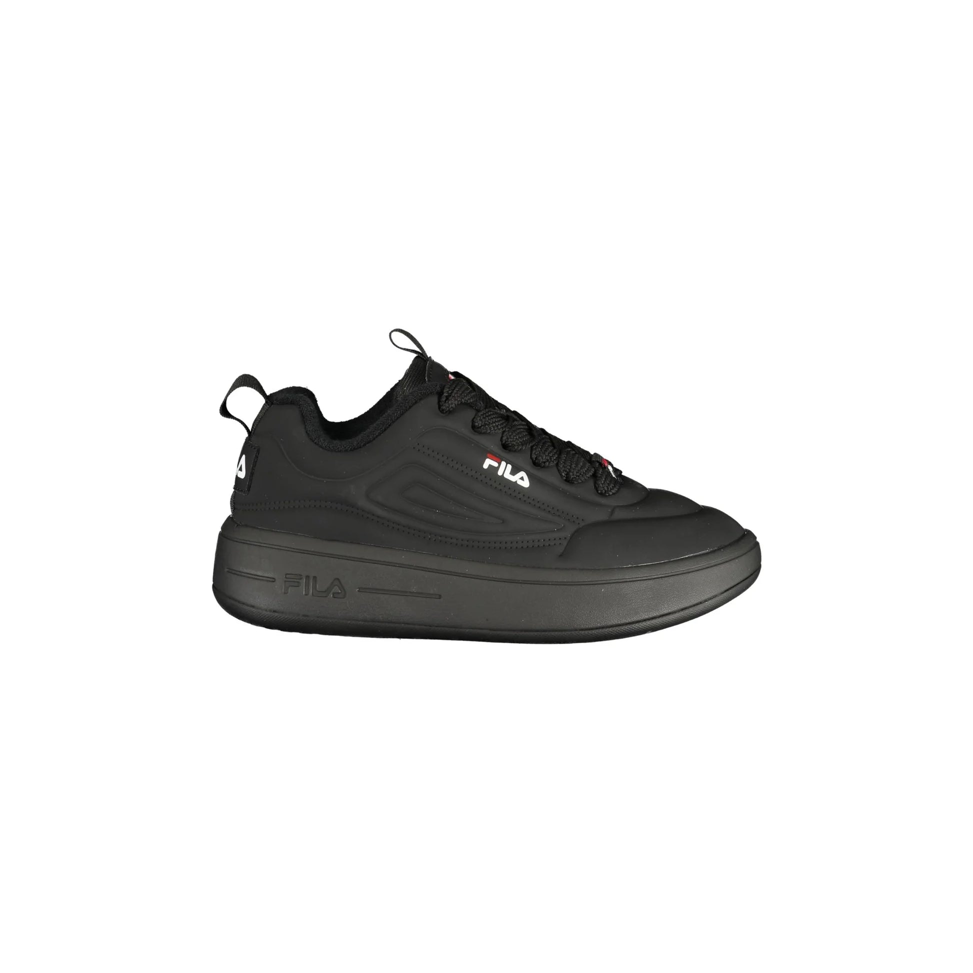 Fila Sneakers Donna Nere Sportive Lacci Logo Nero - foto prodotto