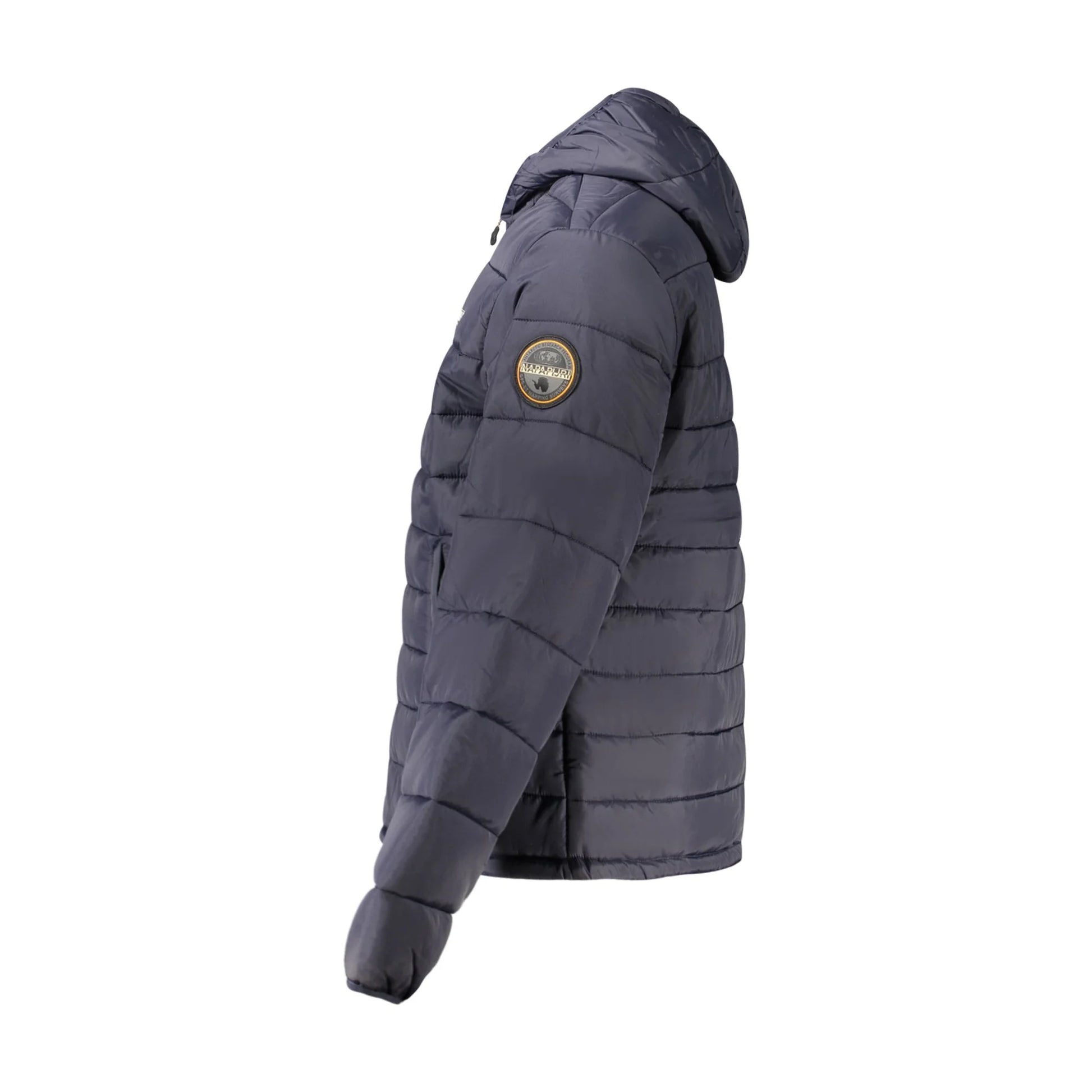 Napapijri Giubbotto Uomo Blu con Cappuccio e Logo Giubbotti e Giacche - vista 3
