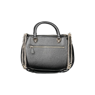 Guess Jeans Borsa a Tracolla Donna Nera Dettagli a Contrasto Borse nero - vista 2