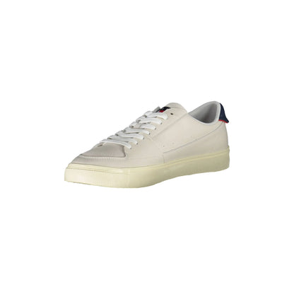 CALVIN KLEIN Scarpe Sneakers Uomo Bianche con Dettagli a Contrasto e Logo Tommy Hilfiger bianco - vista 3