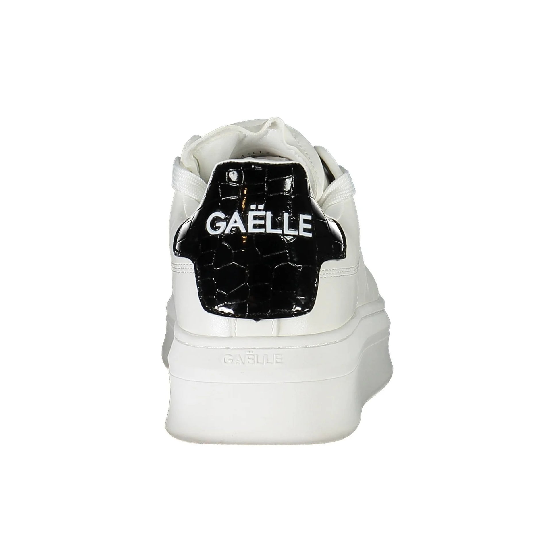 GAELLE PARIS Scarpe Sneakers Donna Bianche con Lacci a Contrasto bianco - vista 3