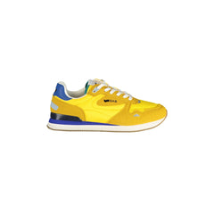Gas Yellow Logo Print Sneakers Men