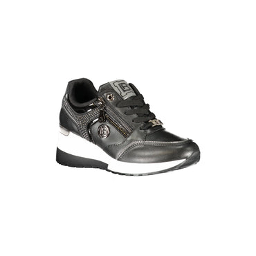 LAURA BIAGIOTTI Sneakers Donna Nere con Lacci, Zip e Plateau 5 cm nero - vista 2