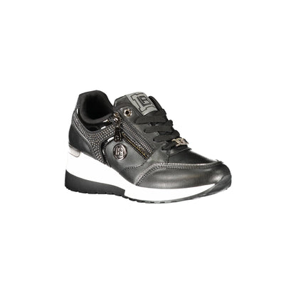 LAURA BIAGIOTTI Sneakers Donna Nere con Lacci, Zip e Plateau 5 cm nero - vista 2