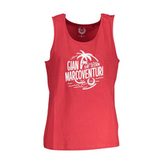 Gian Marco Venturi Camiseta Hombre Roja Estampado Logo