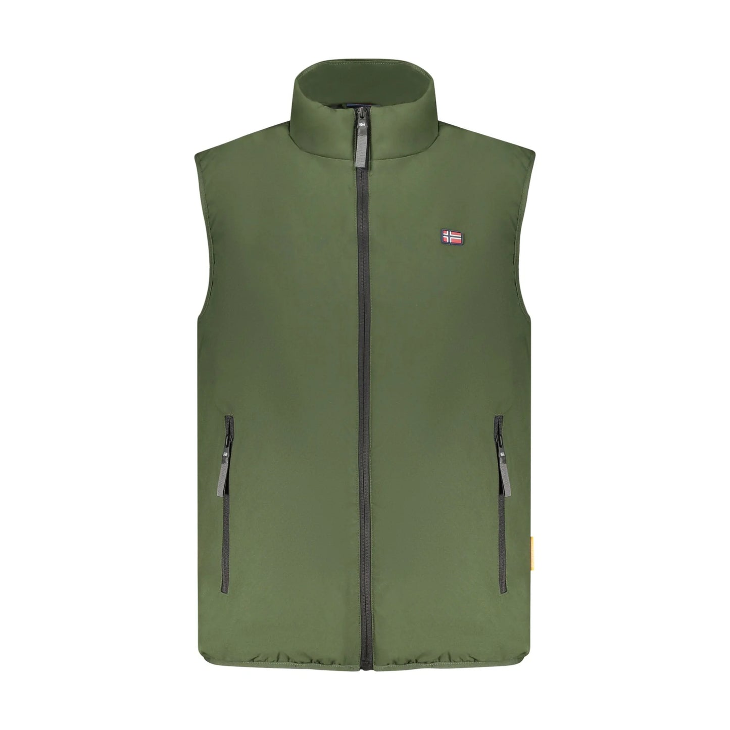Norway 1963 Smanicato Uomo Verde Interno Pile Zip Logo Giubbotti e Giacche - foto prodotto