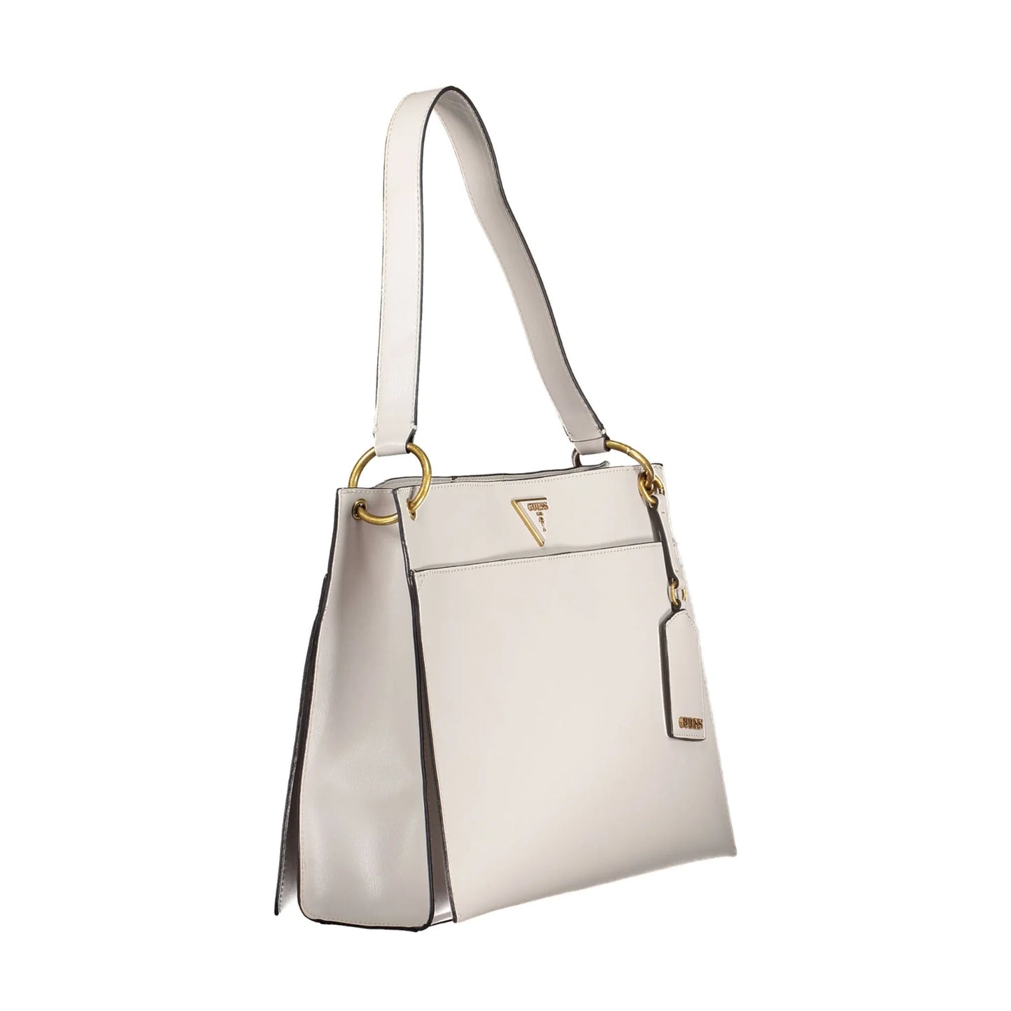 Guess Jeans Borsa a Spalla Donna Grigia Dettagli a Contrasto Borse grigio - vista 3