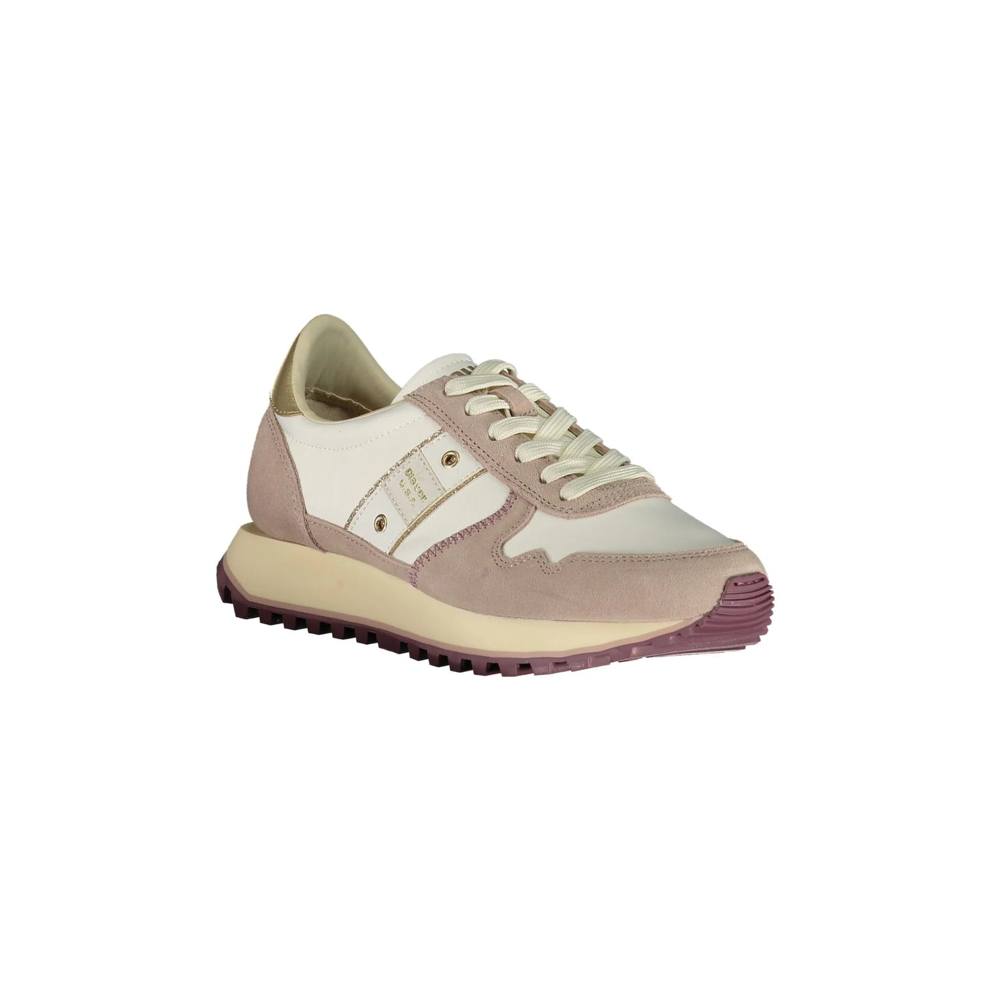 Blauer Sneakers donna bianco