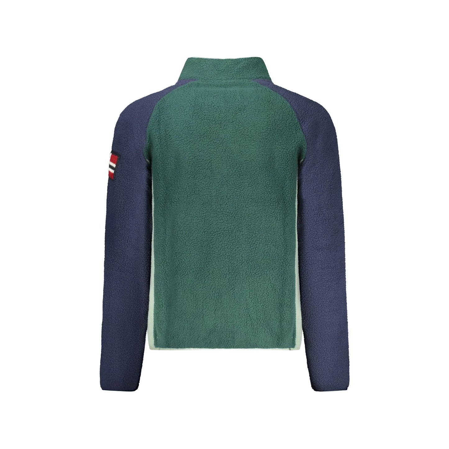 Norway 1963 Felpa Uomo Verde Zip Pile Tasche Ricamo Logo Felpe - vista 2