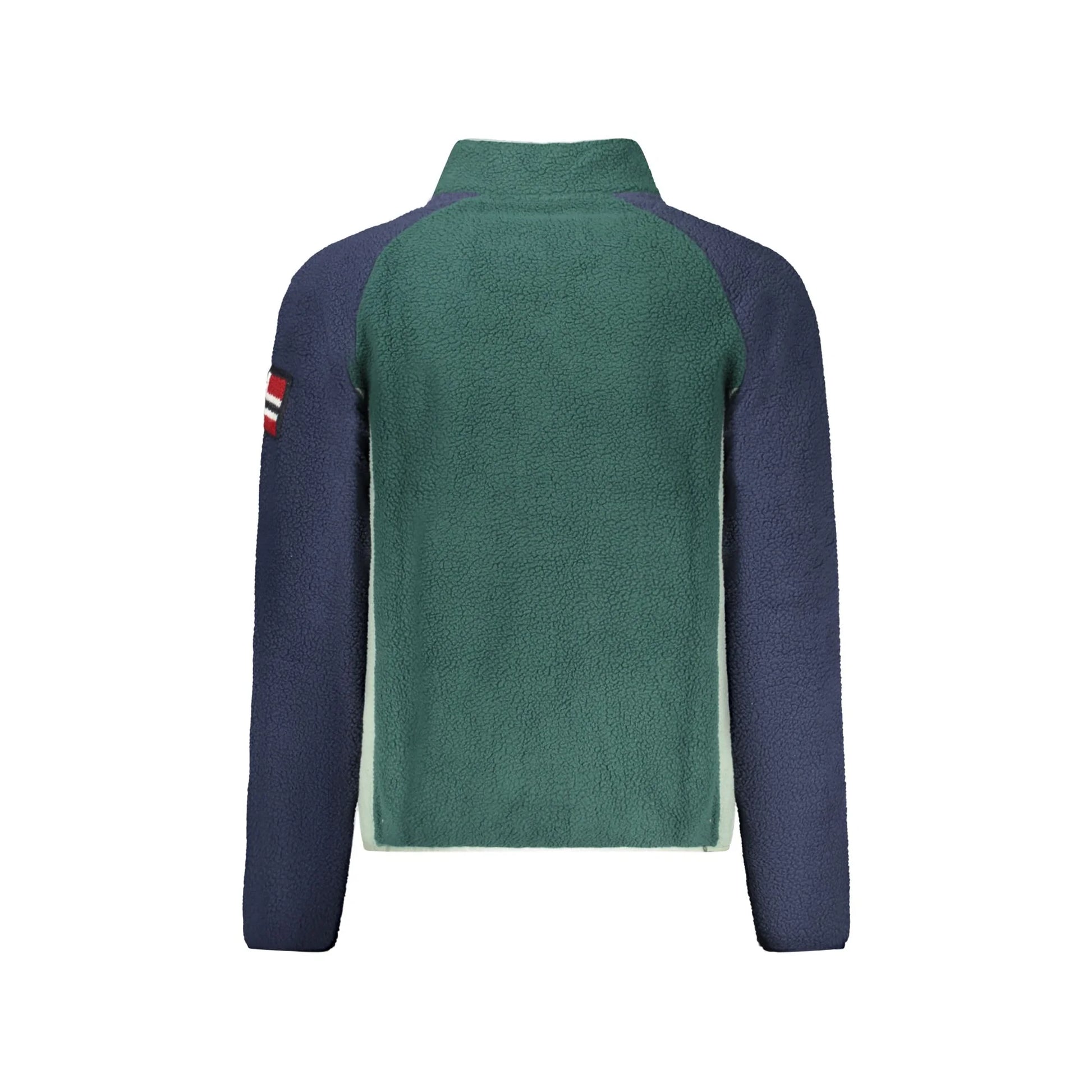 Norway 1963 Felpa Uomo Verde Zip Pile Tasche Ricamo Logo Felpe - vista 2