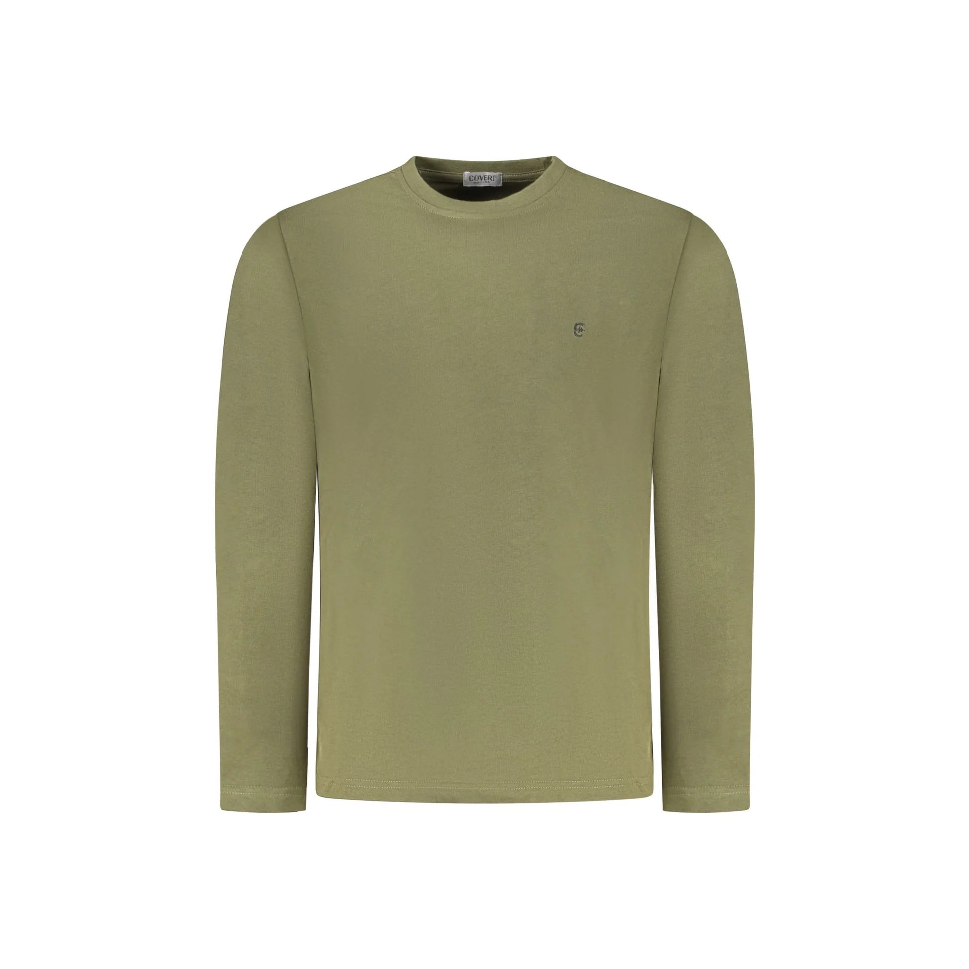Coveri Moving T-Shirt Maniche Lunghe Uomo Verde Ricamo - foto prodotto