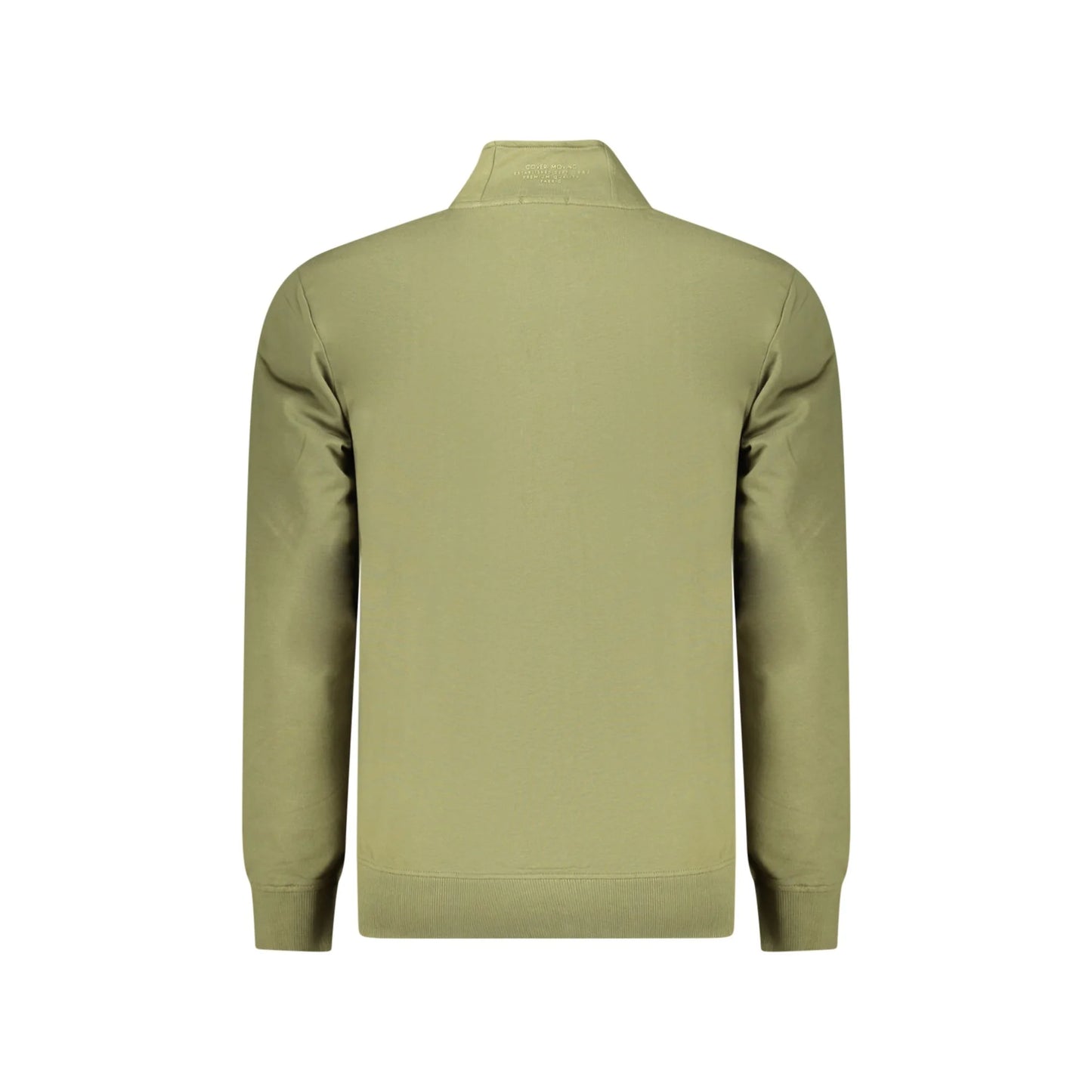 COVERI MOVING FELPA CON ZIP UOMO VERDE