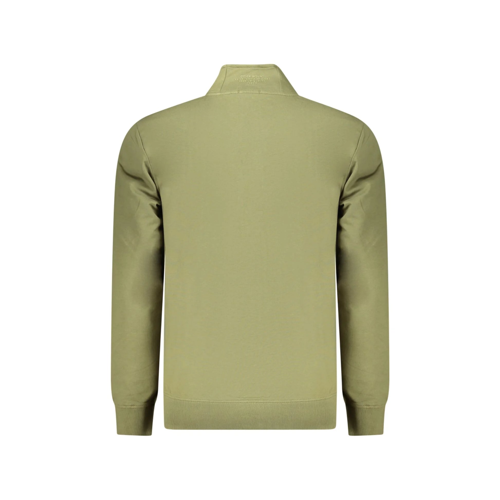 COVERI MOVING FELPA CON ZIP UOMO VERDE