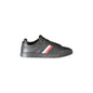 TOMMY HILFIGER Scarpe Sneakers Uomo Nere con Dettagli a Contrasto Nero - foto prodotto