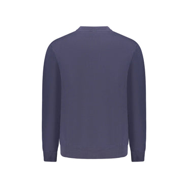 Napapijri Felpa Uomo Blu Girocollo Relaxed Fit Logo Felpe - vista 2