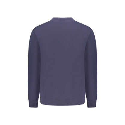Napapijri Felpa Uomo Blu Girocollo Relaxed Fit Logo Felpe - vista 2