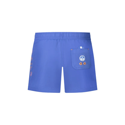 North Sails Costume da Mare Bambino Giallo Stampa Logo - vista 2