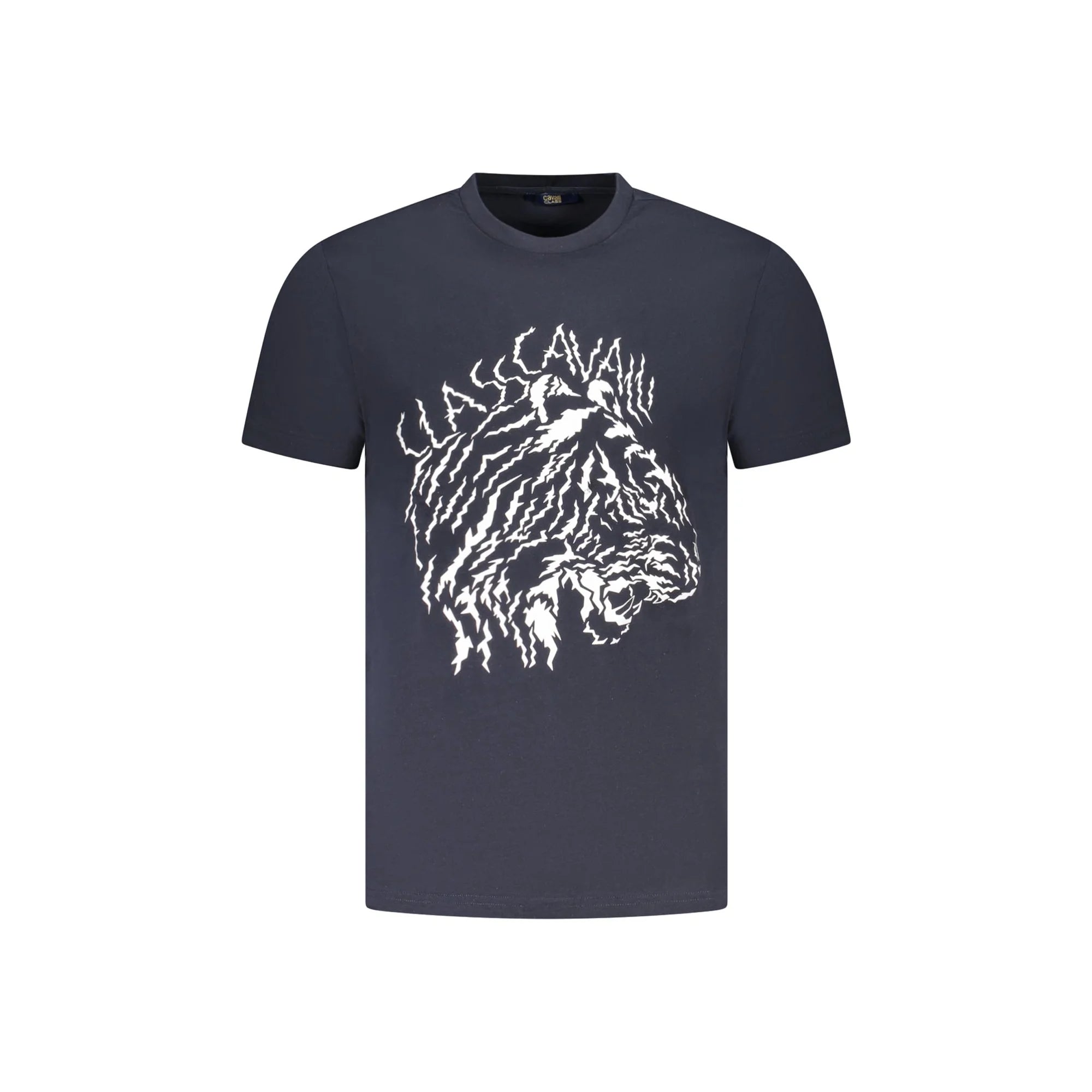 Cavalli Class T-Shirt Maniche Corte Uomo Blu Stampa - foto prodotto