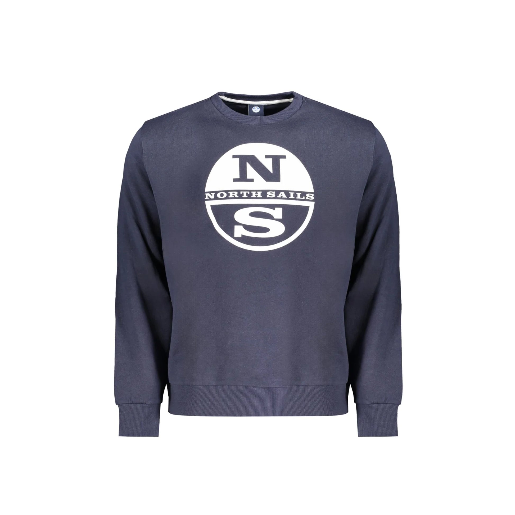 North Sails Felpa Uomo Blu Girocollo con Logo Felpe - foto prodotto