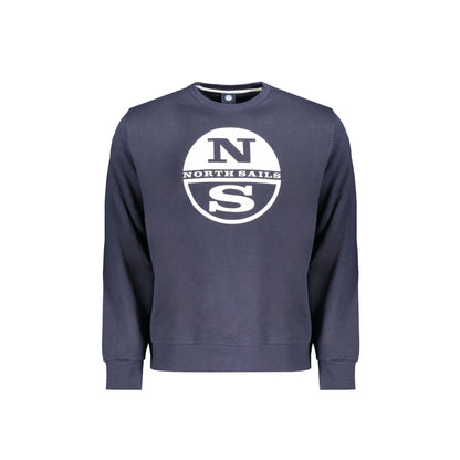 North Sails Felpa Uomo Blu Girocollo con Logo Felpe - foto prodotto