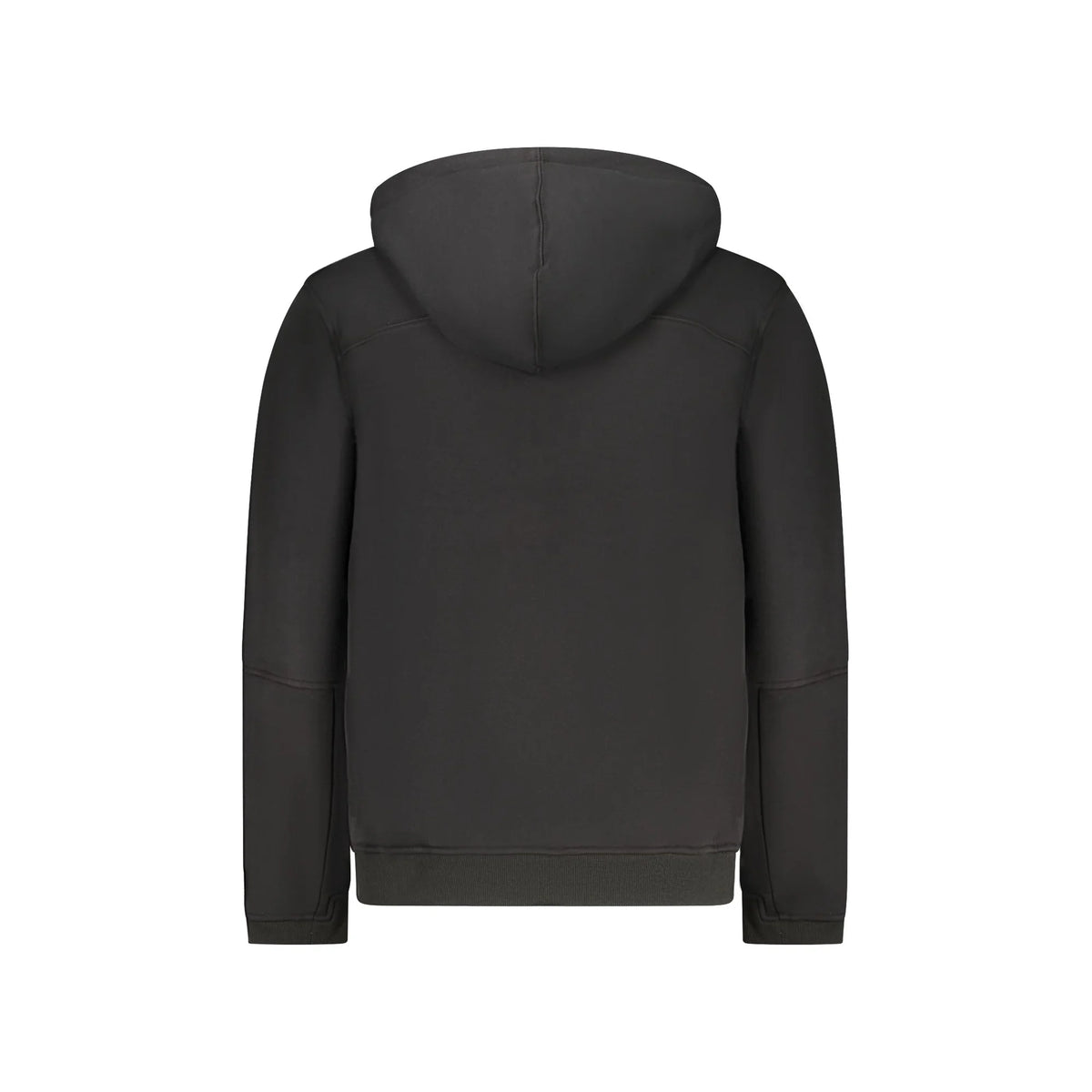 K-WAY FELPA CON ZIP UOMO NERO