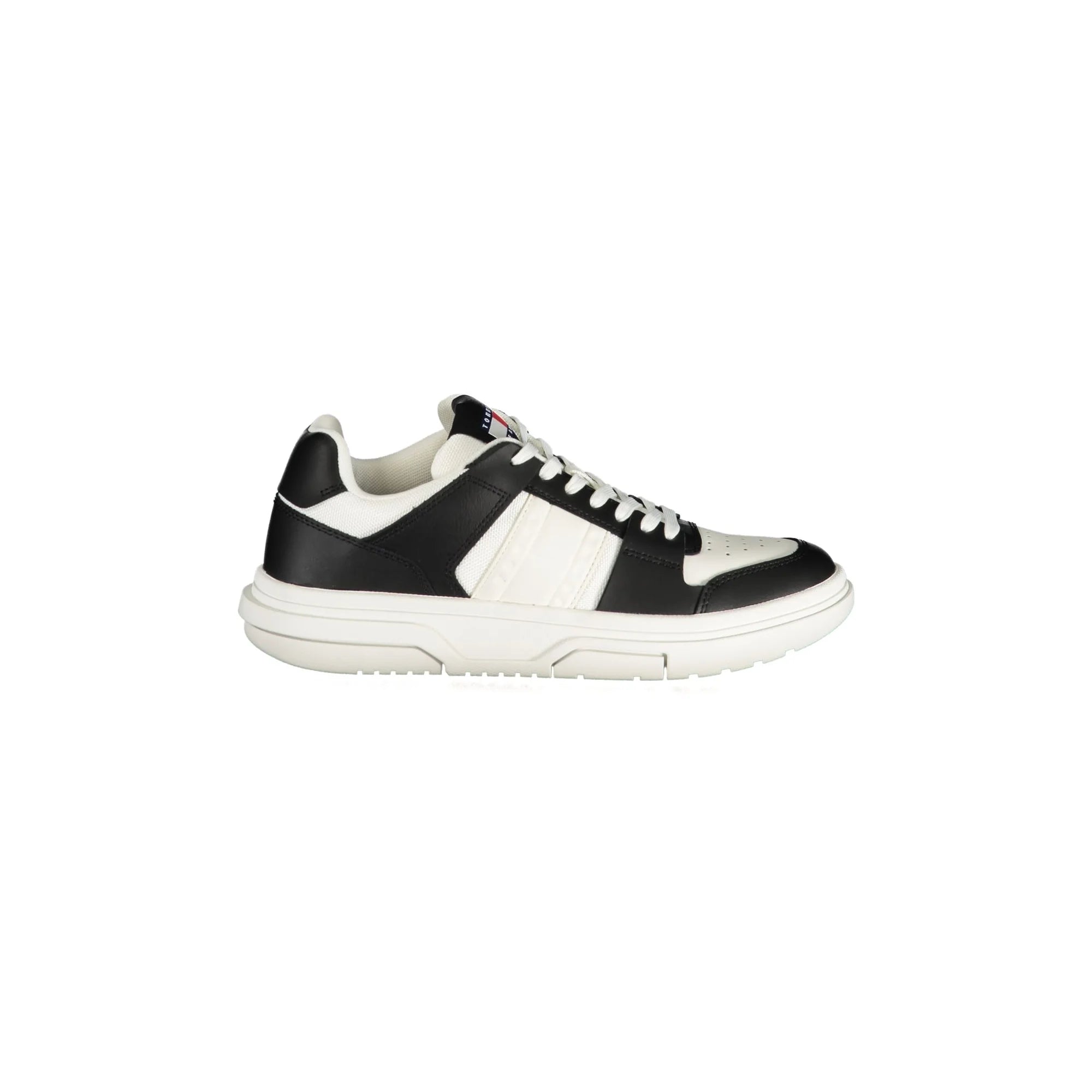TOMMY HILFIGER Scarpe Sneakers Donna Nere con Dettagli Bianchi Nero - foto prodotto