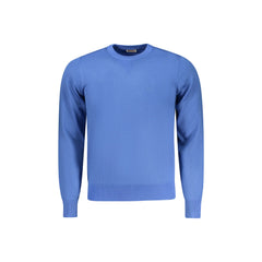 Rifle Maglia Uomo Blu Ricamo
