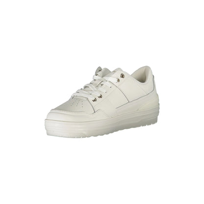 TOMMY HILFIGER Scarpe Sportive Donna Bianche con Dettagli a Contrasto Sneakers bianco - vista 3
