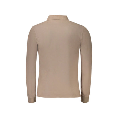Timberland Polo Maniche Lunghe Uomo Marrone Ricamo - vista 2