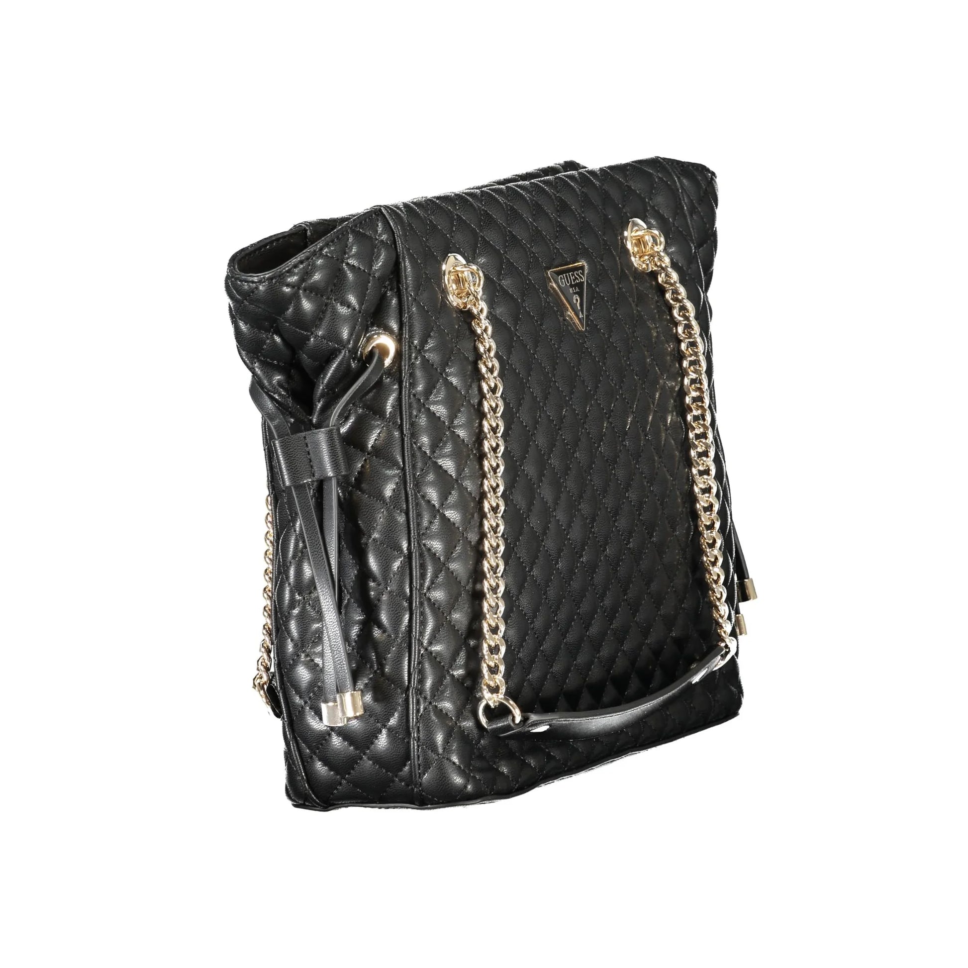 Guess Jeans Borsa a Spalla Donna Nera Logo Borse nero - vista 3