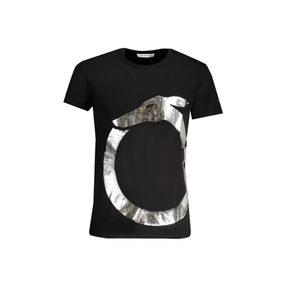 Trussardi T-Shirt Maniche Corte Uomo Nera Stampa Logo Nero - foto prodotto