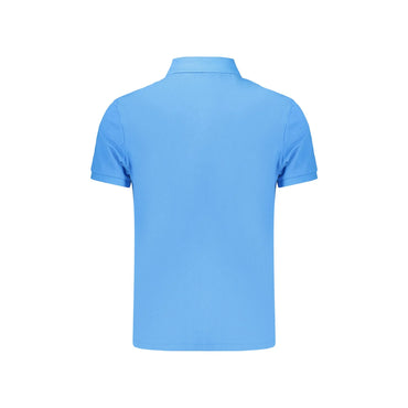 CALVIN KLEIN POLO MANICHE CORTE UOMO AZZURRO