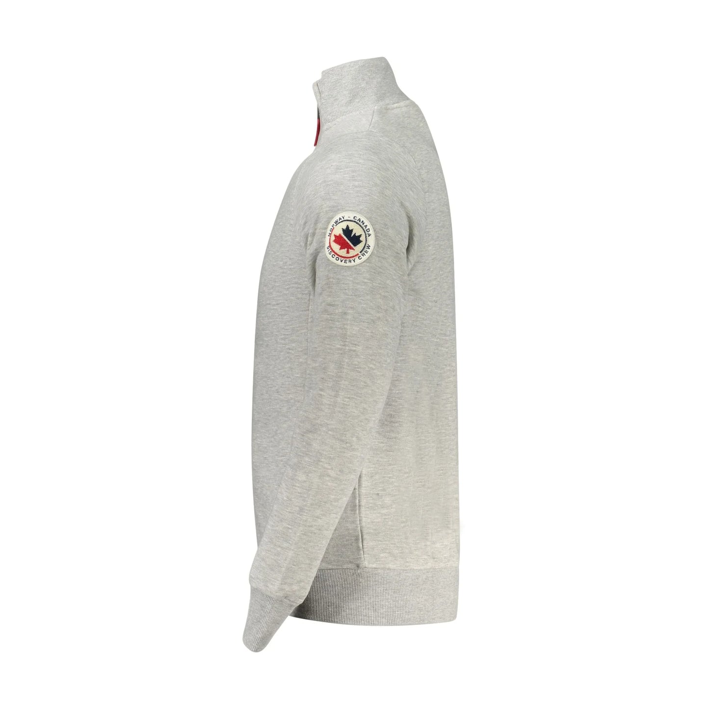 Norway 1963 Felpa Uomo Grigia con Zip Felpata Applicazione Logo Felpe grigio - vista 3