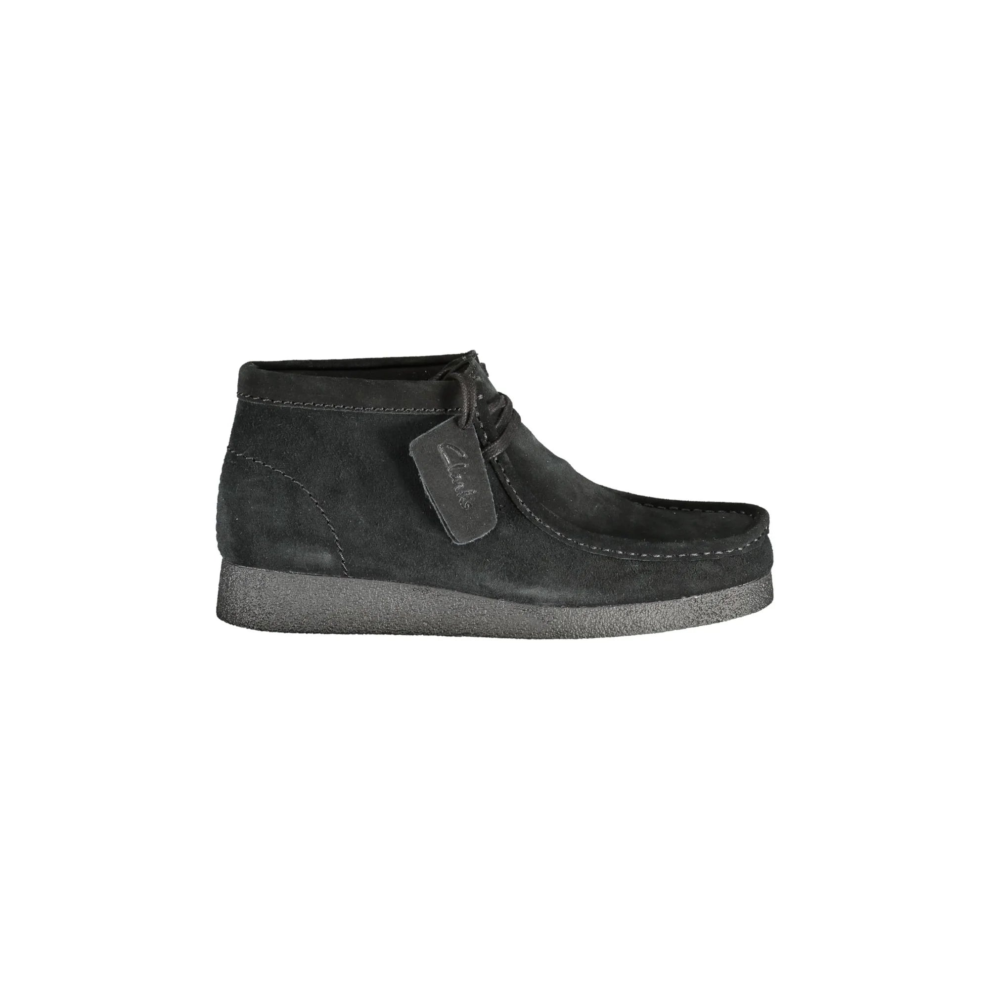 Clarks Sneakers Uomo Nere Pelle Scamosciata Logo Nero - foto prodotto
