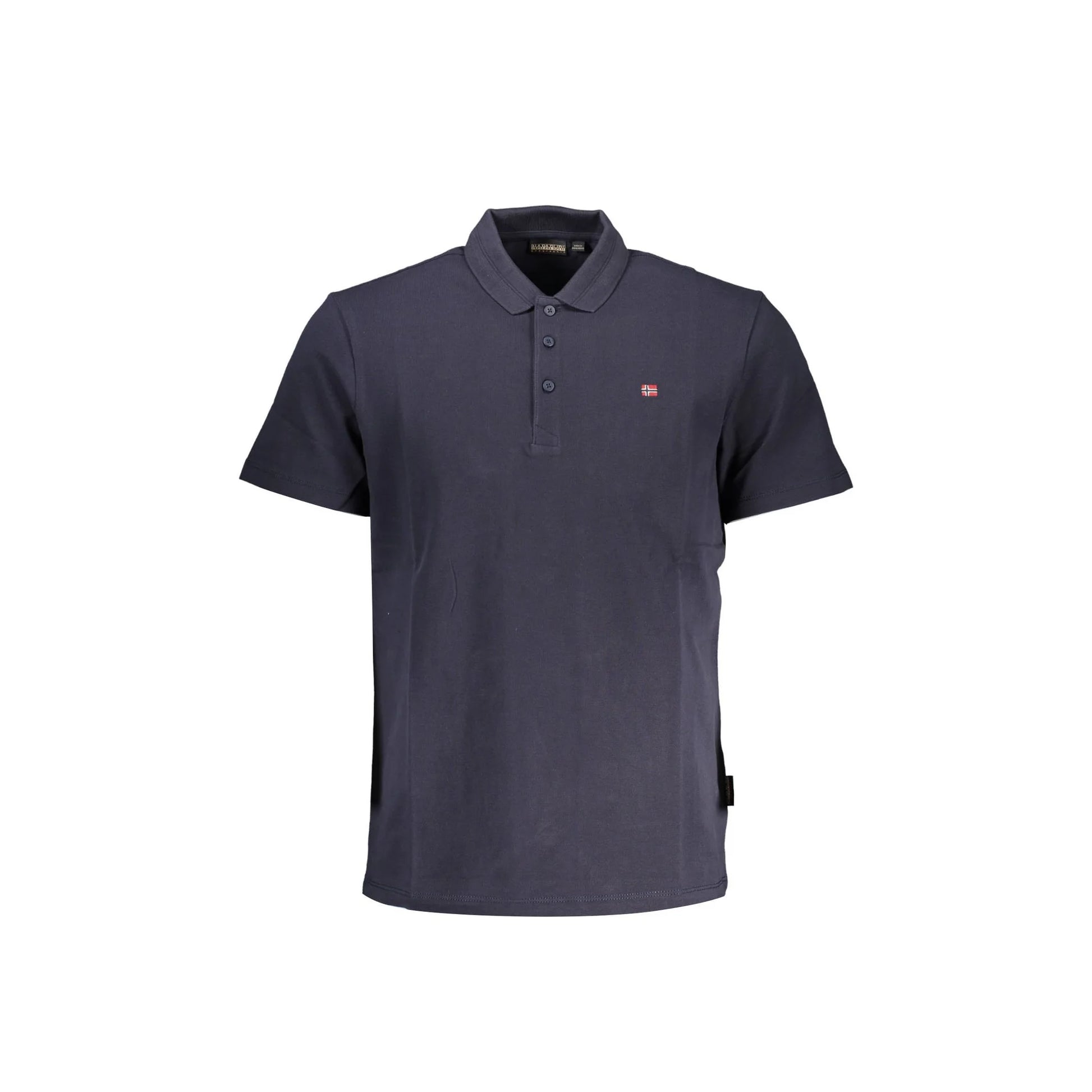 Napapijri Polo Maniche Corte Uomo Blu Ricamo - foto prodotto