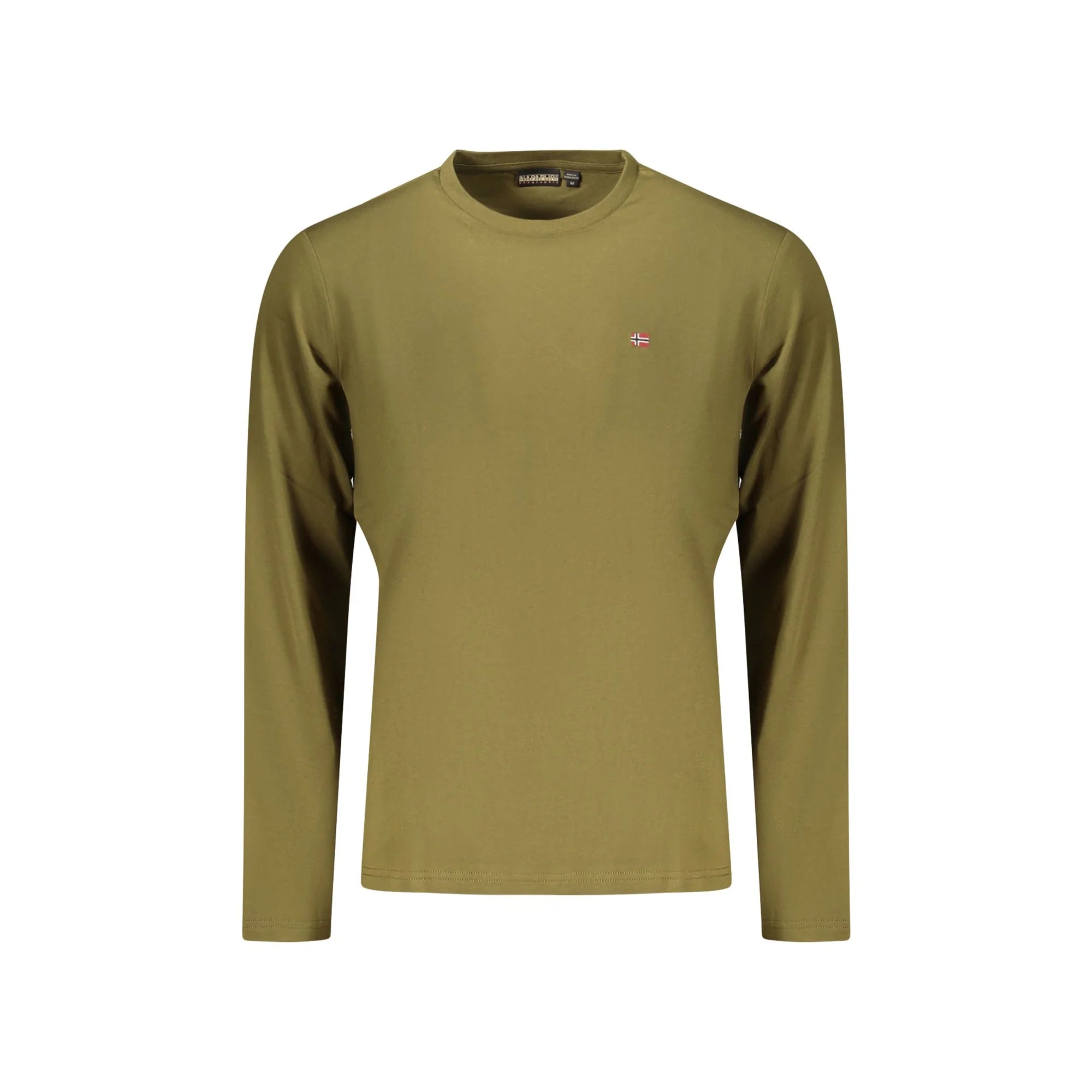 NAPAPIJRI T-SHIRT MANICHE LUNGHE UOMO VERDE