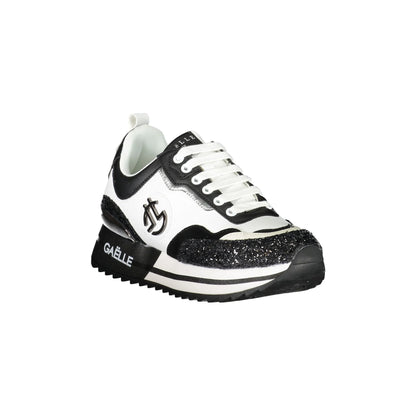 GAELLE PARIS Scarpe Sneakers Donna Nere con Dettagli a Contrasto nero - vista 2