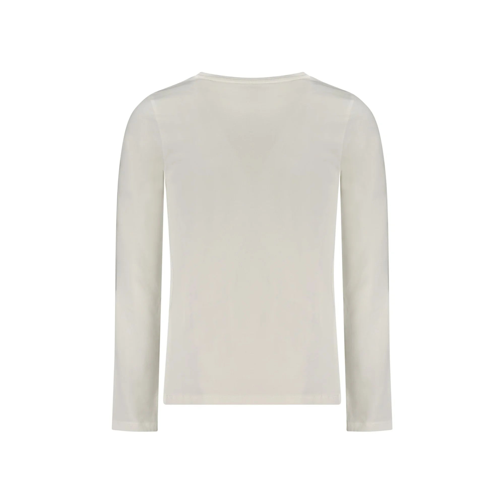 GUESS JEANS T-SHIRT MANICHE LUNGHE BAMBINA BIANCO