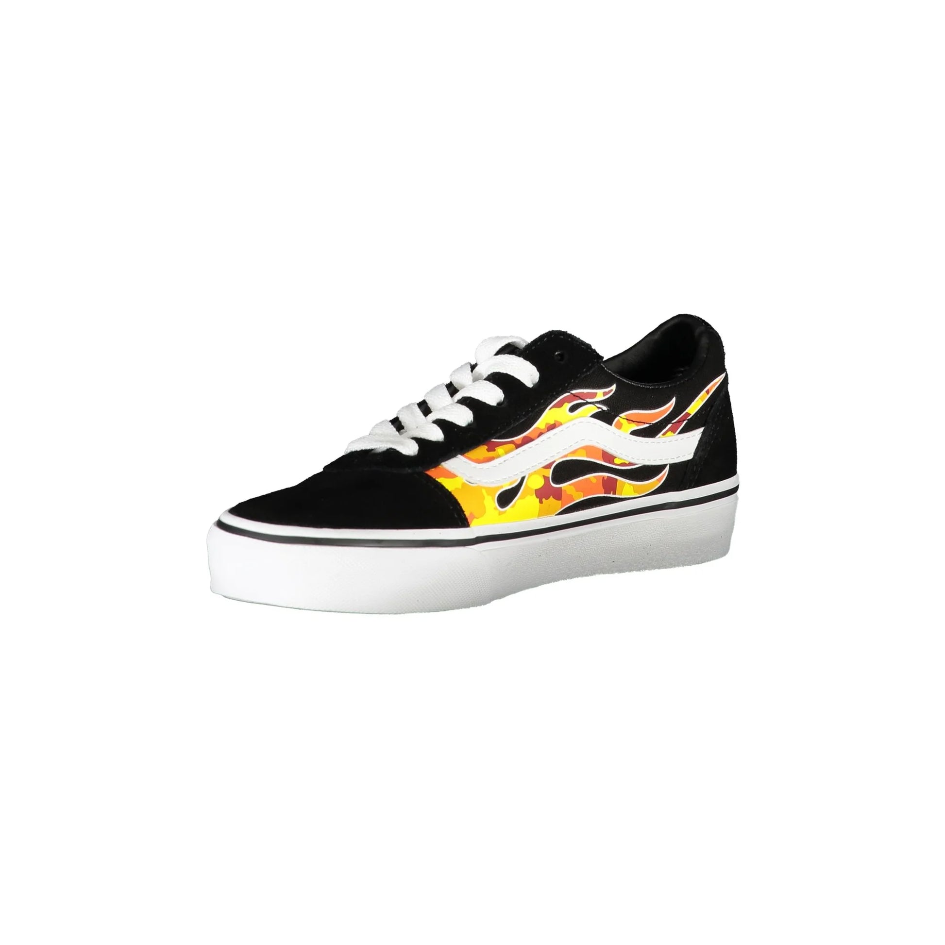 VANS Scarpe Sportive Alte Uomo Nere con Lacci e Dettagli a Contrasto Sneakers nero - vista 3