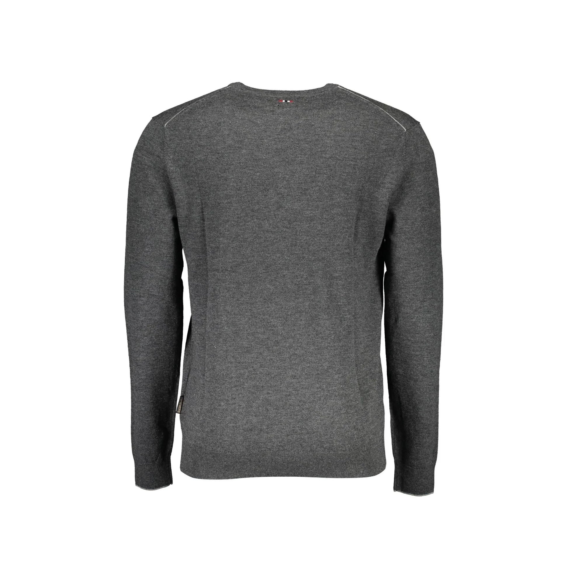 Napapijri Maglione Uomo Grigio Girocollo Maniche Lunghe Maglie - vista 2