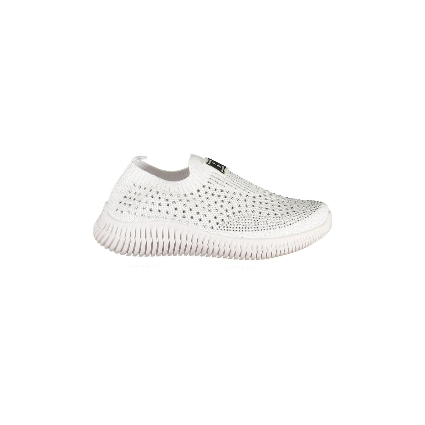 Laura Biagiotti Sneakers Donna Bianche Strass Logo Bianco - foto prodotto