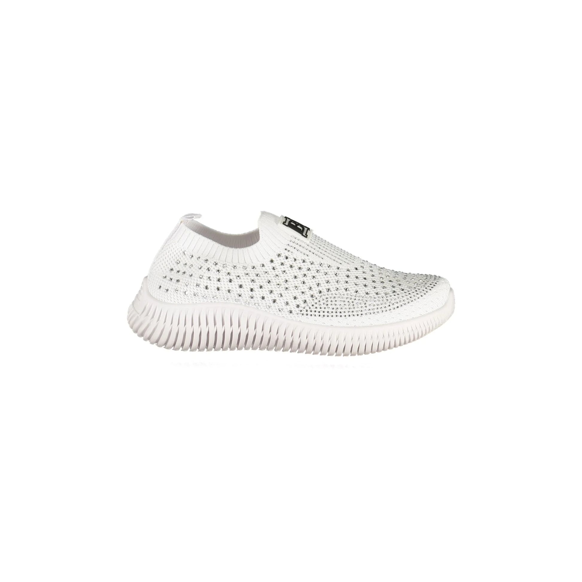 Laura Biagiotti Sneakers Donna Bianche Strass Logo Bianco - foto prodotto