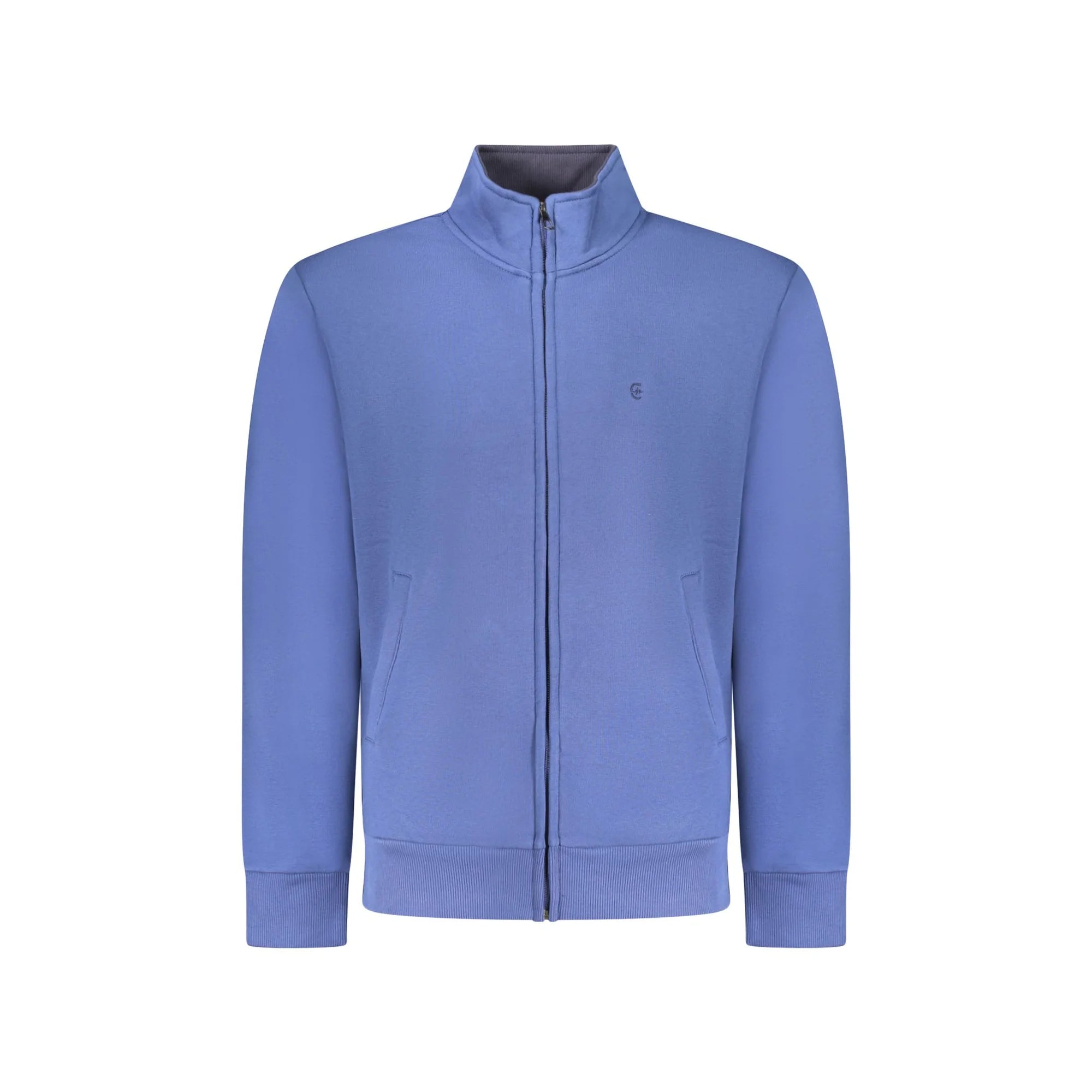 Coveri Moving Felpa Maniche Lunghe Uomo Blu Zip Ricamo Felpe - foto prodotto