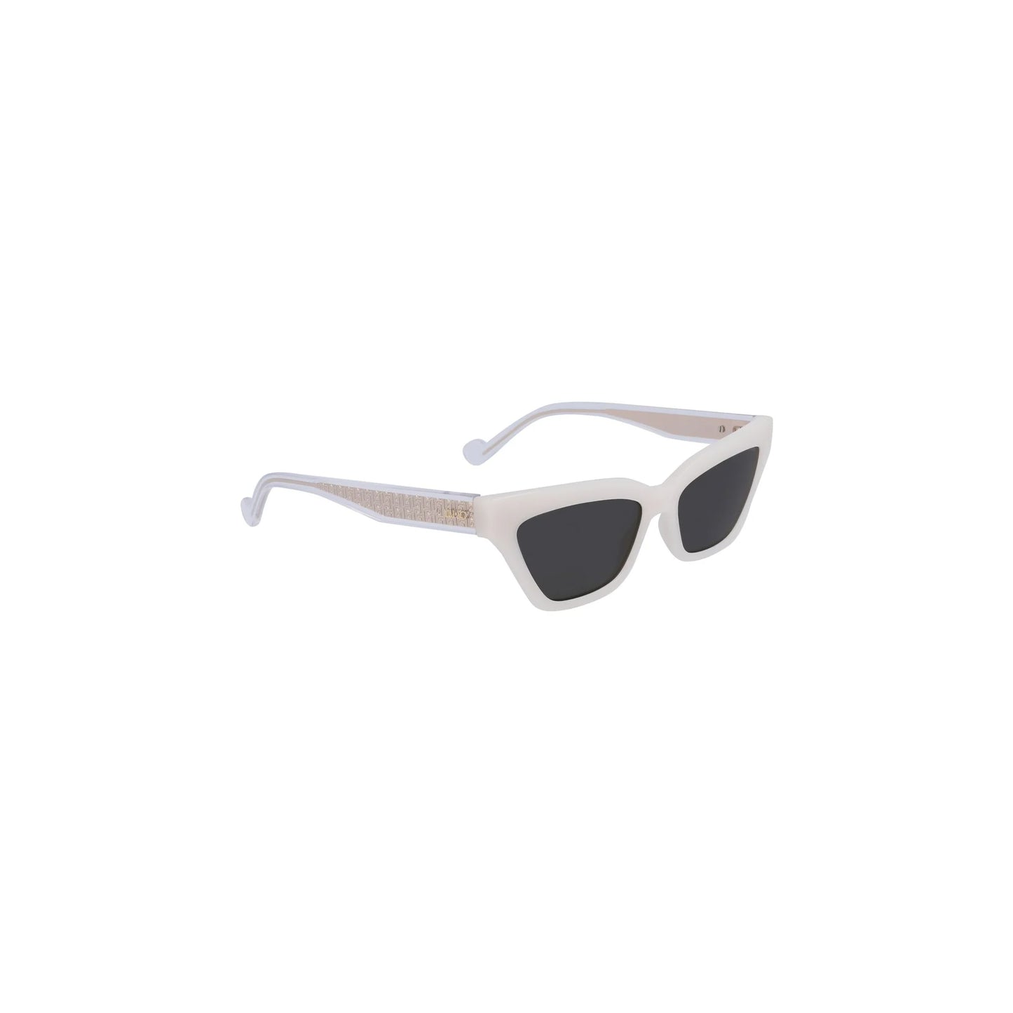 Liu Jo Occhiali da Sole Donna Bianchi Lente Rettangolare Logo bianco - vista 3