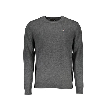 Napapijri Maglione Uomo Grigio Girocollo Maniche Lunghe Maglie - foto prodotto