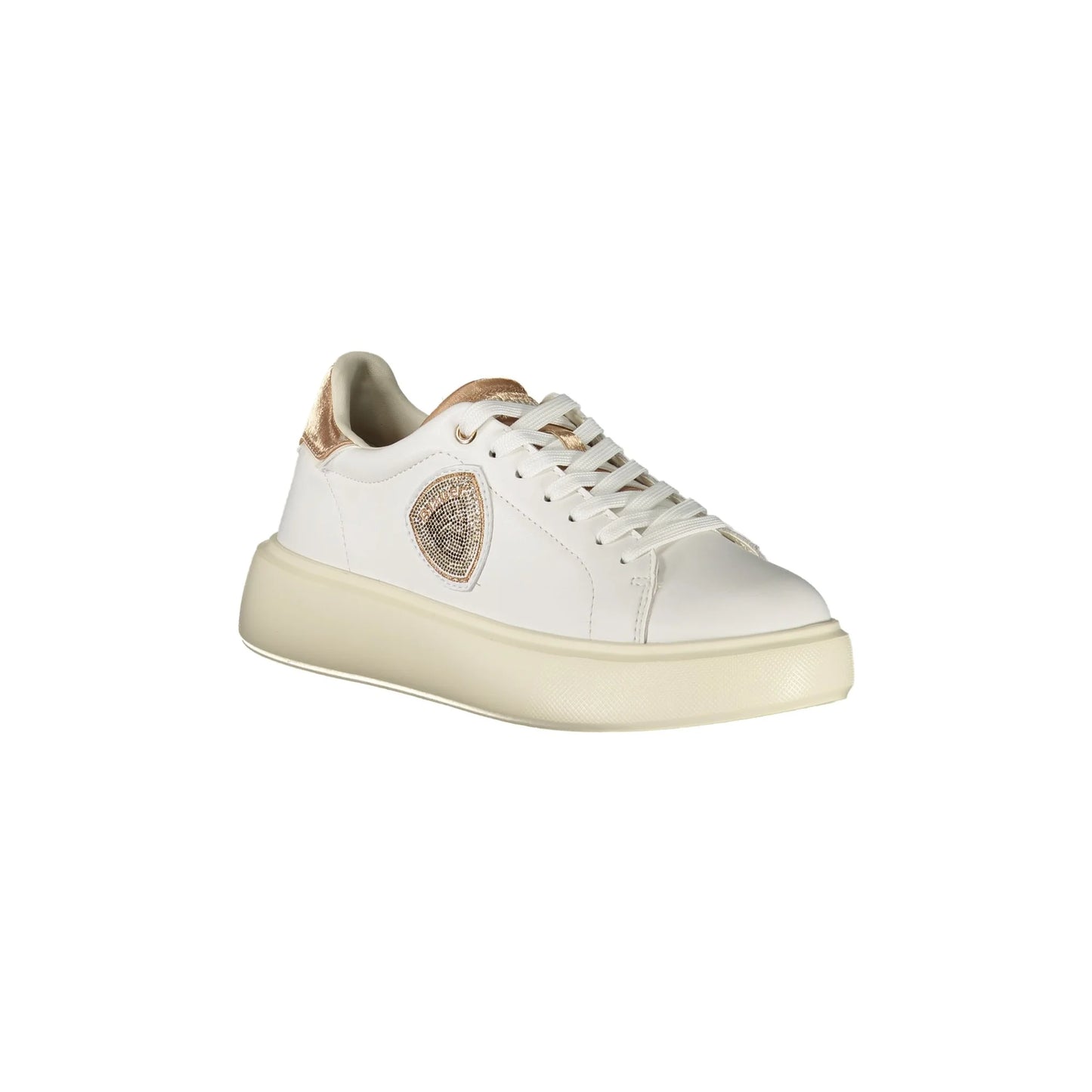 Blauer Sneakers donna bianco