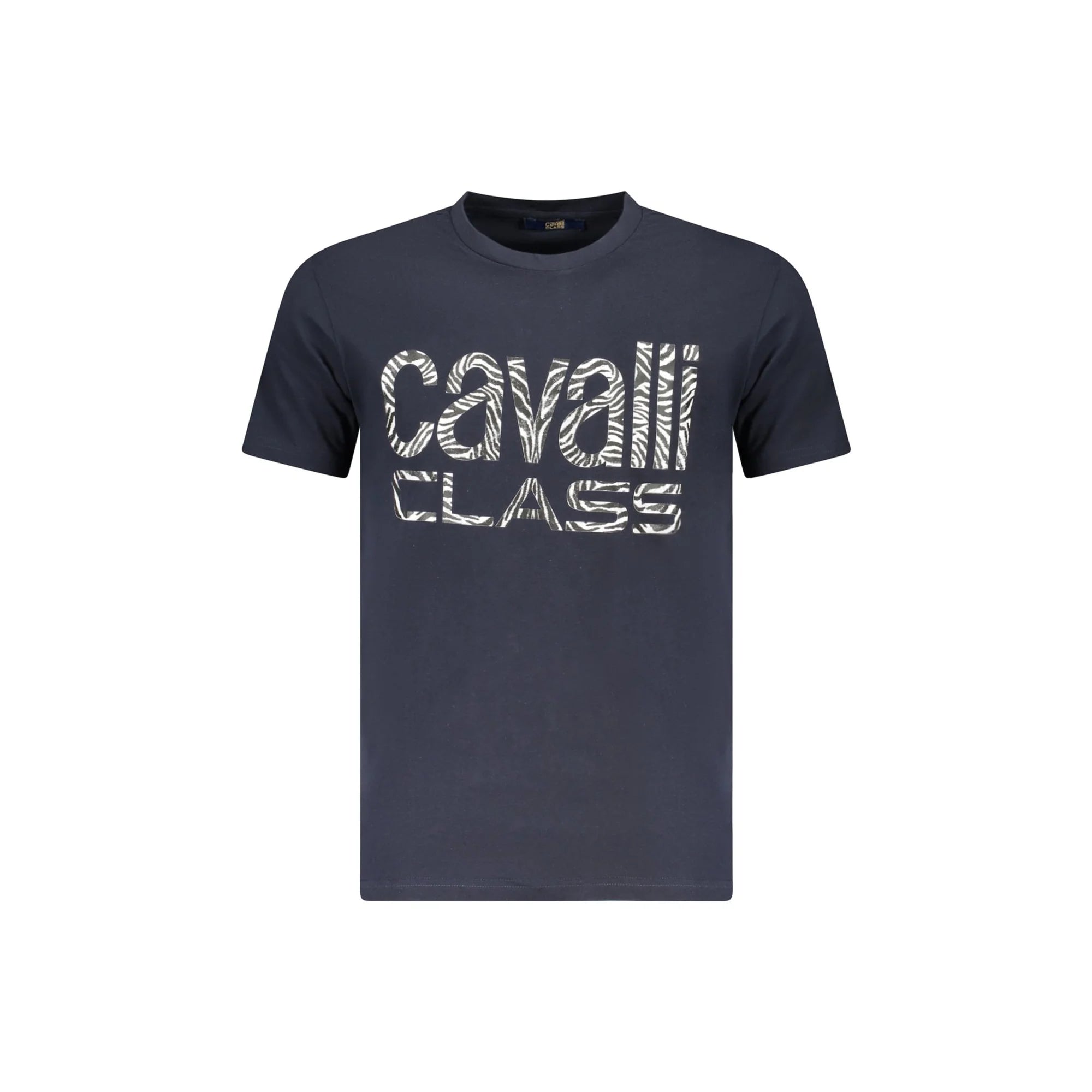 Cavalli Class T-Shirt Maniche Corte Uomo Blu Stampa - foto prodotto