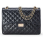 Borsa Donna a Spalla e Tracolla, In Vera Pelle Trapuntata, Made in Italy, Modello Vivienne Parubi Borse Blu Navy - vista 49