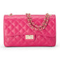 Borsa Donna a Spalla e Tracolla, In Vera Pelle Trapuntata, Made in Italy, Modello Charlotte Parubi Borse Fucsia - vista 41