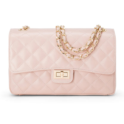 Borsa Donna a Spalla e Tracolla, In Vera Pelle Trapuntata, Made in Italy, Modello Charlotte Parubi Borse - foto prodotto